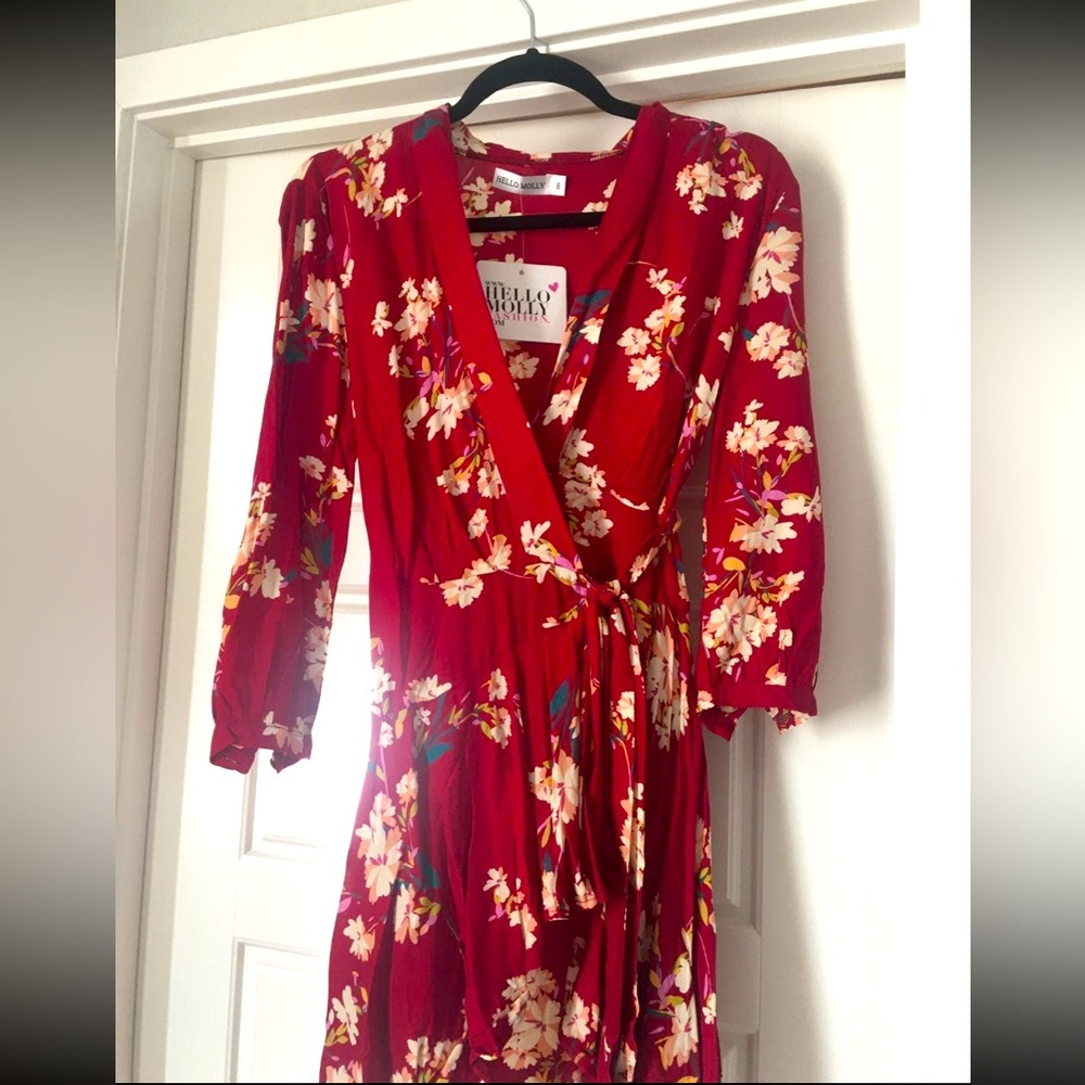 NWT Hello Molly Mini Wrap Dress